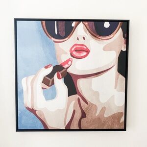 Modern Fashion Wall Art with Frame - 28” x 28” - Home Decor